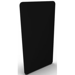 Abstracta softline skærmvæg sort B80xH150 cm