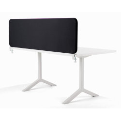 Softline bordskærmvæg sort B1800xH590 mm
