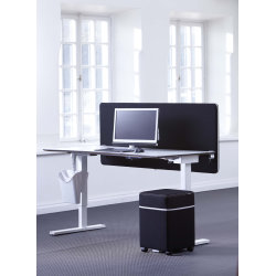 Screenit bordskærmvæg B160xH65 cm sort