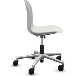 RBM Noor mødestol Off white med Alu base