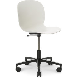 RBM Noor mødestol Off white med Alu base