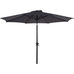 Felix parasol m/krank og tilt, Ø3 m, grå