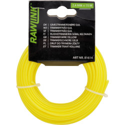 Rawlink trimmersnøre, gul, 2,4 mm