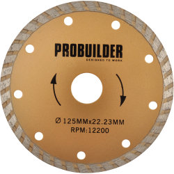Probuilder diamantskæreskive, 125 mm