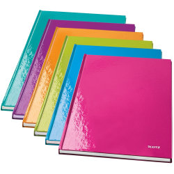 Leitz WOW notesbog A4, linjeret, lilla