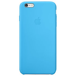 Apple iPhone 6/6S Plus bagcover, silikone, blå