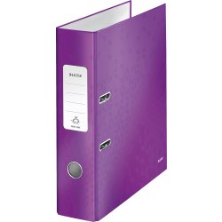 Leitz 180 WOW brevordner A4, 80mm, lilla