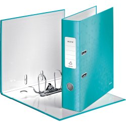 Leitz 180 WOW brevordner A4, 80mm, isblå