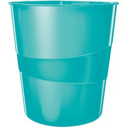 Leitz WOW papirkurv, isblå