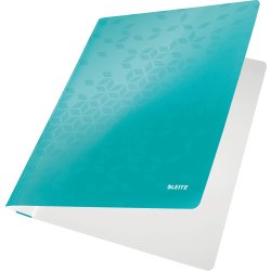 Leitz WOW Arbejdsmappe, isblå metallic