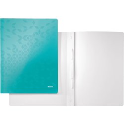 Leitz WOW Arbejdsmappe, isblå metallic