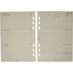 Filofax Metropol 2017 Kalender Zip A5, sort