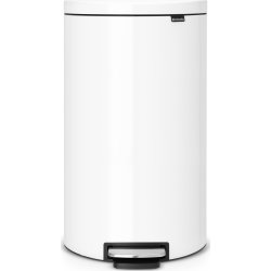 Brabantia Flatback Pedalspand 30 liter, hvid