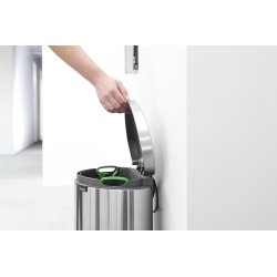 Brabantia Flatback Pedalspand 30 liter, rød