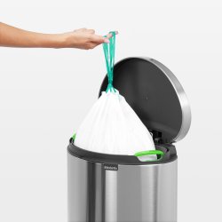 Brabantia Flatback Pedalspand 30 liter, rød