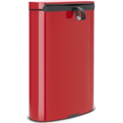 Brabantia Flatback Pedalspand 40 liter, rød