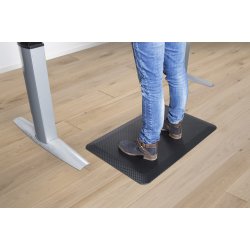 Comfort måtte til stående arbejde 81x51 cm sort
