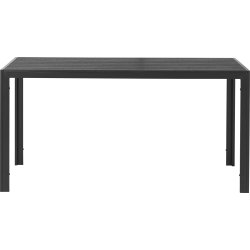 Noah havebord B90xL205xH76 cm sort nonwood/alu.