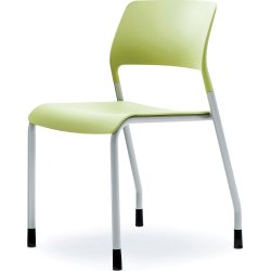 Multi kantine/konferencestol Grøn/sølvfarvet