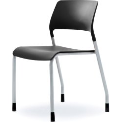 Multi kantine/konferencestol Sort/sølvfarvet