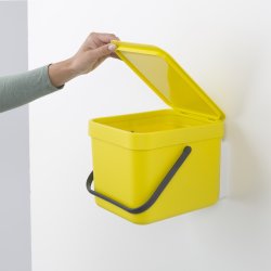 Brabantia Sort&Go Sorteringsspand 6 liter, gul