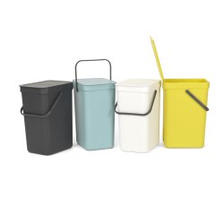 Brabantia Sort&Go Sorteringsspand 12 liter, gul