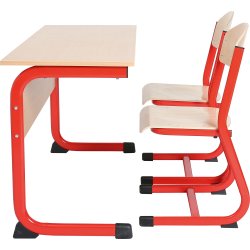 Class dobbelt bord rød, size 5