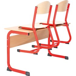 Class dobbelt bord rød, size 5