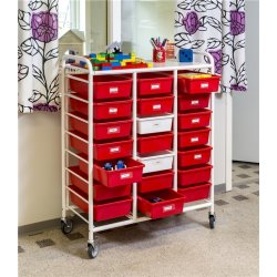 Opbevaringsvogn til plastkasser, 950x420x1180