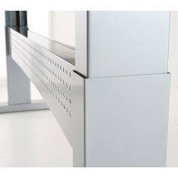 Easy stand 160 hæve/sænkbord centerbue, ahorn/alu