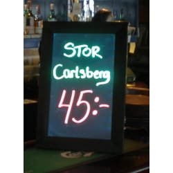 Lightsign A4 LED lysskilt til væg og bord
