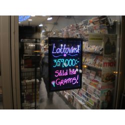 Lightsign A4 LED lysskilt til væg og bord