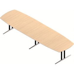 Switch konferencebord bøg laminat 120x375 cm