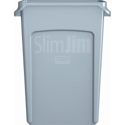 Rubbermaid Slim Jim affaldsbeholder, 87 liter, Grå