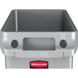 Rubbermaid Slim Jim affaldsbeholder, 87 liter, Grå