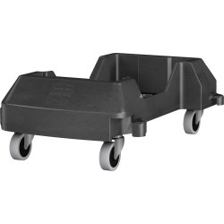 Vogn Rubbermaid Slim Jim affaldsbeholder, Sort