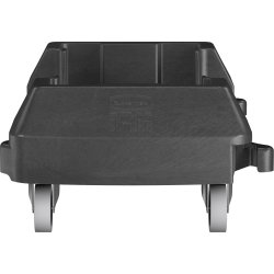 Vogn Rubbermaid Slim Jim affaldsbeholder, Sort
