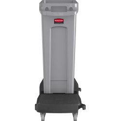 Vogn Rubbermaid Slim Jim affaldsbeholder, Sort