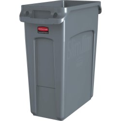 Rubbermaid Slim Jim affaldsbeholder, 60 liter, Grå