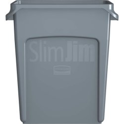 Rubbermaid Slim Jim affaldsbeholder, 60 liter, Grå