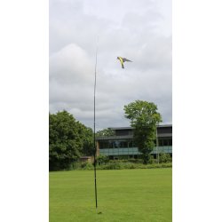 Fugleskræmmer sæt - 7 meter teleskopstang og fugl