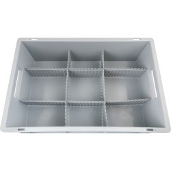 Opfyldningskasse 34 liter inkl. opdelere