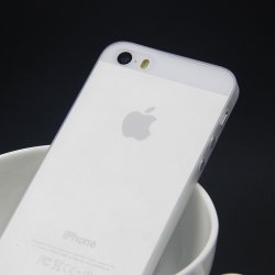 Twincase iPhone SE/5S/5 case, transparent hvid