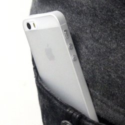 Twincase iPhone SE/5S/5 case, transparent hvid
