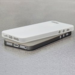 Twincase iPhone SE/5S/5 case, transparent hvid
