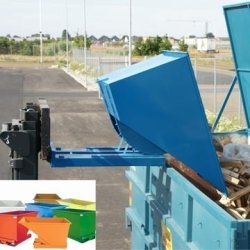 Tipcontainer 600 l, blå