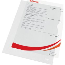 Esselte chartek m. præg, A4, 0,12 mm, PP, 100 stk.