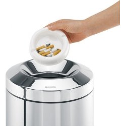 Brabantia Flameguard Affaldsspand, 7L, blank stål