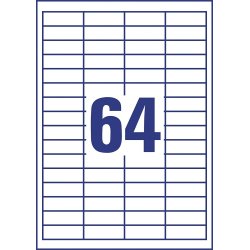 Avery 3667 Universal etiketter, 48,5 x 16,9mm