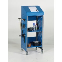 Mobil værkstedsvogn, (HxBxD) 1080x490x445, Blå